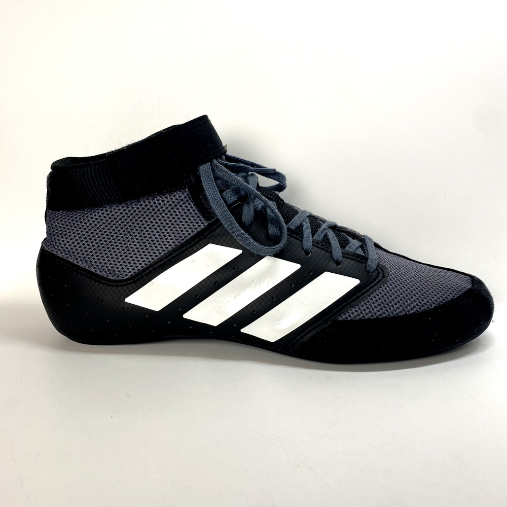 Adidas Mat Hog 2.0 Mens Wrestling Shoes Black Gray Size 8.5